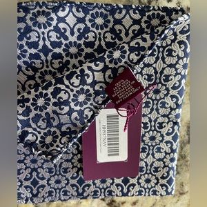 Charles Tyrwhitt men’s silk pocket square. New with tags. Navy floral.